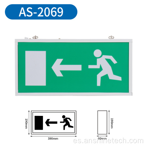 Señal de salida LED con panel acrílico